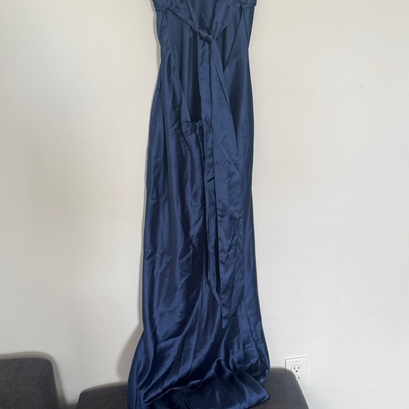 Chic Backless Navy Dress - Picture 9 of 9